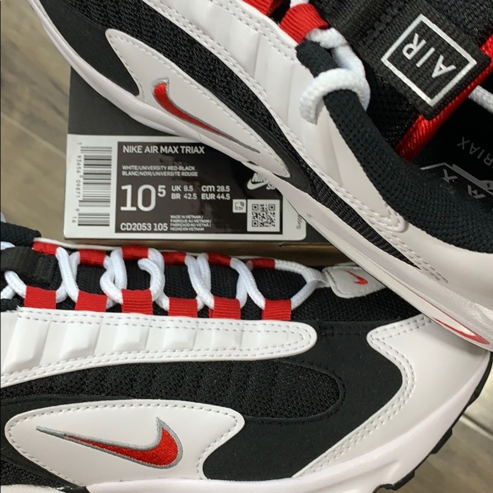 NIKE AIR MAX TRIAX White/University Red-Black men’ - Picture 3 of 16